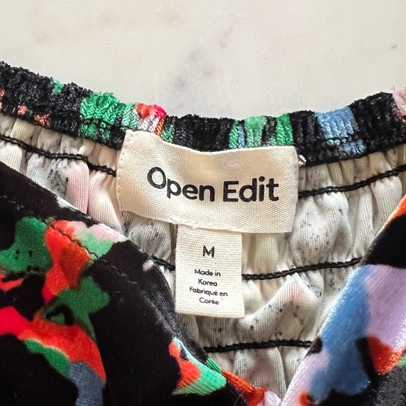 Open Edit Floral Ruched Top - Picture 4 of 5